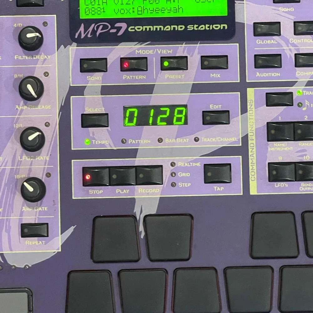 E-MU MP-7 Command Station Groovebox Wilshire Blvd Studios In House Unit